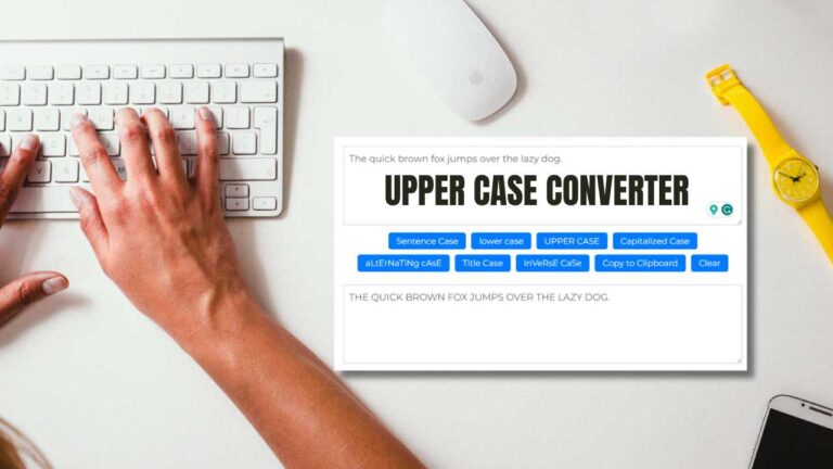 Upper Case Converter